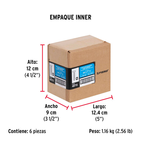 Bolsa con 200 pijas para lámina, #4 x 1', FIERO | PILA-4X1 | 48715