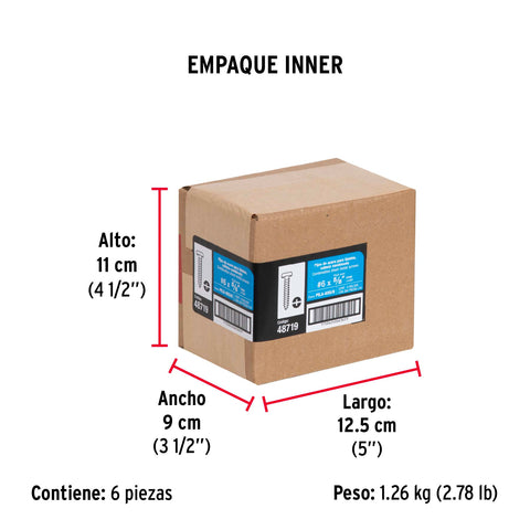 Bolsa con 200 pijas para lámina, #6 x 5/8', FIERO | PILA-6X5/8 | 48719