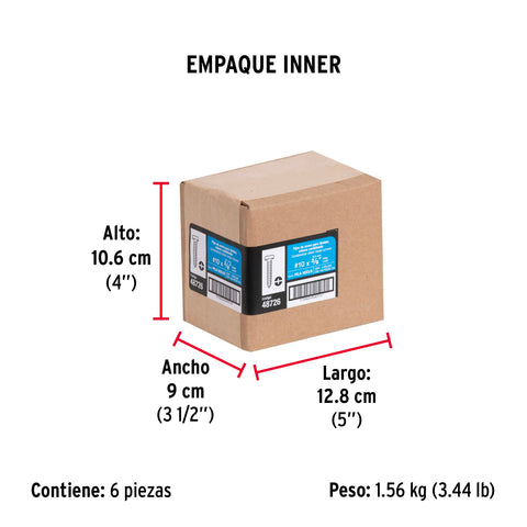 Bolsa con 150 pijas para lámina, #10 x 3/8', FIERO | PILA-10X3/8 | 48726