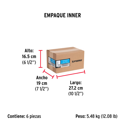 Bolsa con 150 pijas para lámina, #10 x 2-1/2', FIERO | PILA-10X2-1/2 | 48727