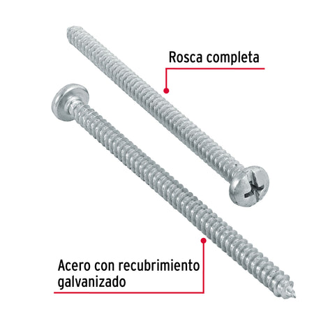Bolsa con 150 pijas para lámina, #10 x 3', FIERO | PILA-10X3 | 48728
