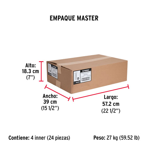 Bolsa con 150 pijas para lámina, #10 x 3', FIERO | PILA-10X3 | 48728