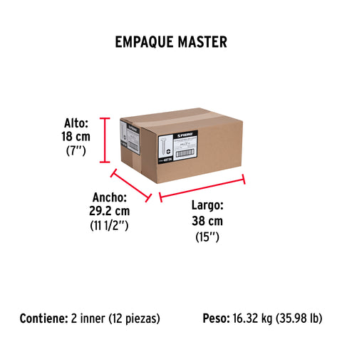 Bolsa con 100 pijas para lámina, #14 x 3', FIERO | PILA-14X3 | 48736