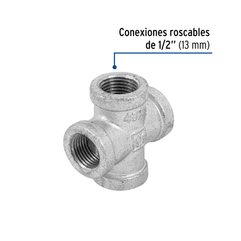 Cruz de acero galvanizado 1/2', FOSET | CG-521 | 48743