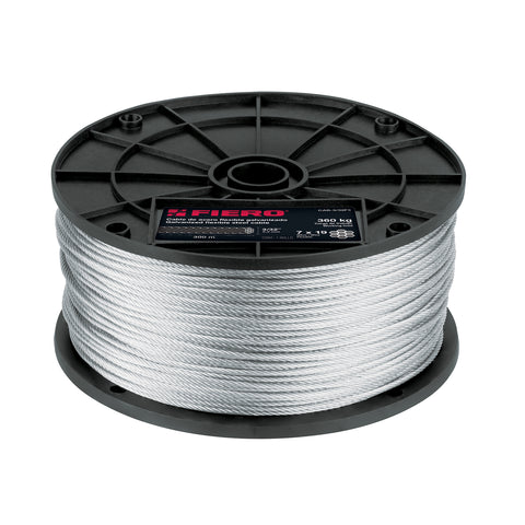 Metro de cable flexible 3/32' de acero 7x19 hilos, 300 m | CAB-3/32F3 | 48800