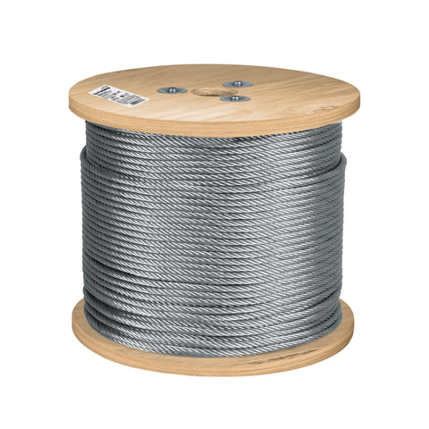 Metro de cable flexible 1/4' de acero 7x19 hilos, 300 m | CAB-1/4F3 | 48803