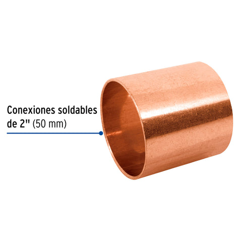 Cople de cobre 2', sin ranura, FOSET | CC-206 | 48853