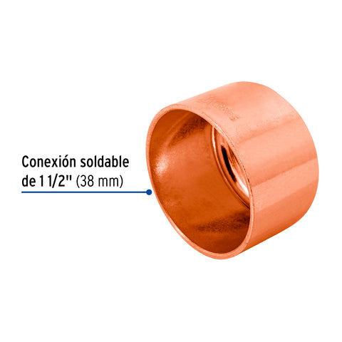 Tapón capa de cobre 1-1/2', FOSET | CC-365 | 48855
