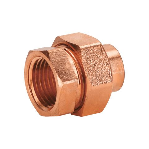 Tuerca unión latón cobrizado 1/2' rosca interior, FOSET | CC-981 | 48882