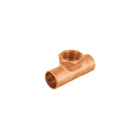 Tee de cobre rosca interior central 3/4', FOSET | CC-702 | 48886
