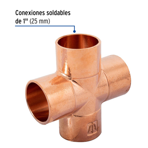 Cruz sencilla de cobre 1', FOSET | CC-773 | 48891