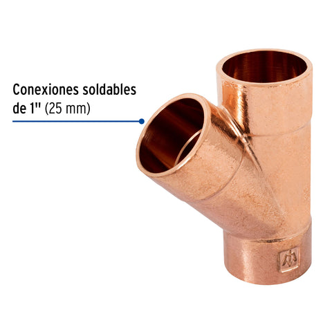 Yee sencilla de cobre 1', FOSET | CC-803 | 48894