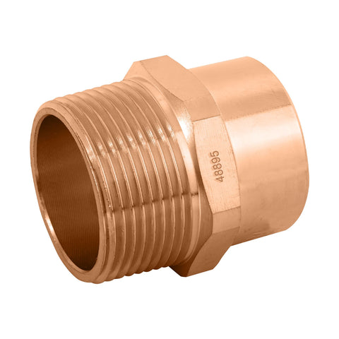 Conector de cobre, rosca exterior 1-1/4', FOSET | CC-614 | 48895
