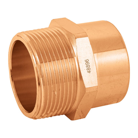 Conector de cobre, rosca exterior 1-1/2', FOSET | CC-615 | 48896