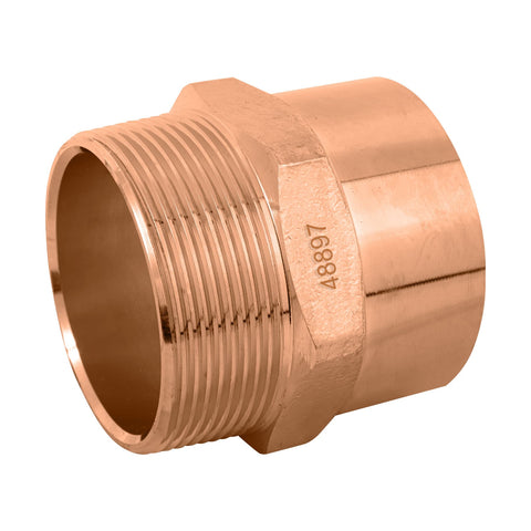 Conector de cobre, rosca exterior 2', FOSET | CC-616 | 48897