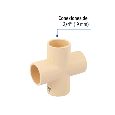 Cruz de CPVC 3/4', FOSET | CPVC-782 | 48906