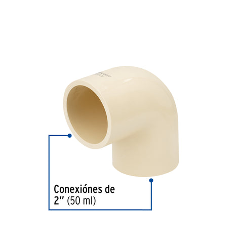 Codo 90° de CPVC de 2', FOSET | CPVC-566 | 48928