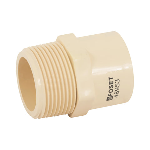 Conector macho CPVC 1-1/4', FOSET | CPVC-614 | 48953