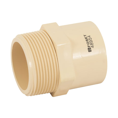 Conector macho CPVC 1-1/2', FOSET | CPVC-615 | 48954