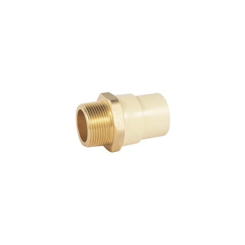 Adaptador macho de CPVC 1-1/4' con inserto de latón, FOSET | CPVC-654 | 48959