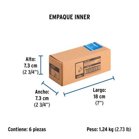 Válvula de esfera de latón, roscable 3/4', FOSET | ESRO-3/4 | 49001