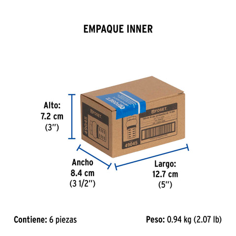 Pichancha con rejilla de latón 3/4', FOSET | PICHA-3/4 | 49045