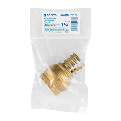 Pichancha con rejilla de latón 1-1/4', FOSET | PICHA-1-1/4 | 49047