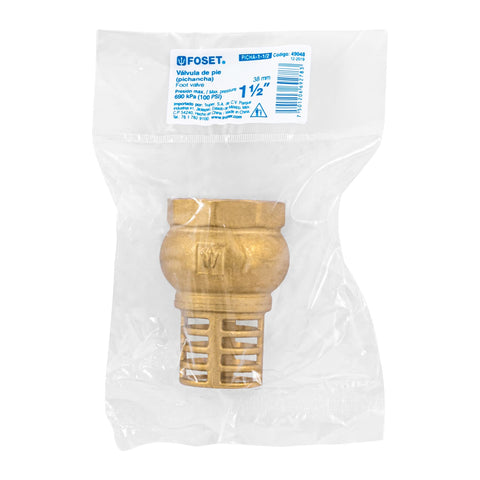 Pichancha con rejilla de latón 1-1/2', FOSET | PICHA-1-1/2 | 49048