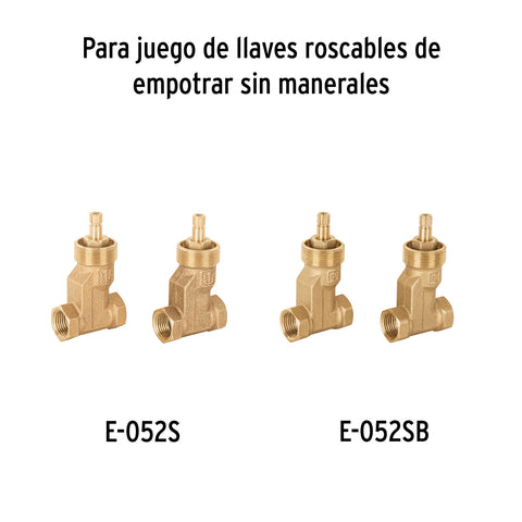 Cartucho de compresión para llaves de empotrar, BASIC y AQUA | CARCO-1 | 49096