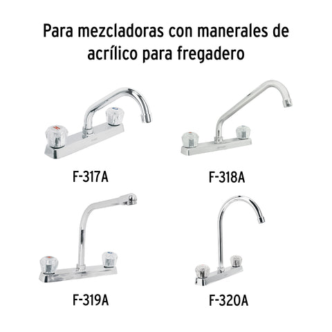 Bolsa con 2 cartuchos cerámicos para mezcladoras, FOSET | CARCE-1 | 49099