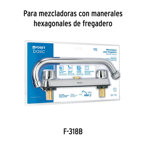 Bolsa con 2 cartuchos cerámicos para mezcladoras, FOSET | CARCE-1 | 49099