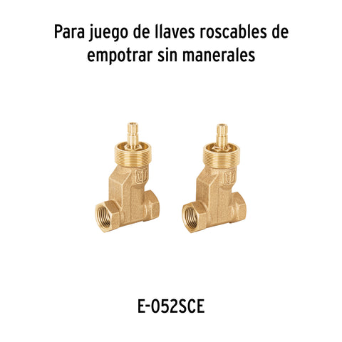 Bolsa con 2 cartuchos cerámicos para llaves de empotrar | CARCE-7 | 49102