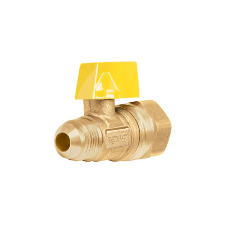 Válvula de control de latón para gas, 3/8' x 1/2', FOSET | VG-554 | 49115