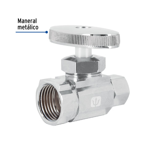 Llave angular recta 1/2 x 3/8', multivuelta,barrilito ,FOSET | ANG-11 | 49119
