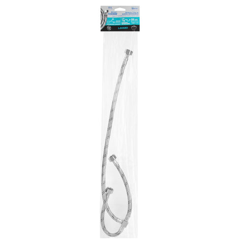 Manguera 'T' lavabo/fregadero,acero inox,1/2'x1/2'x1/2',55cm | FTE-55X | 49124