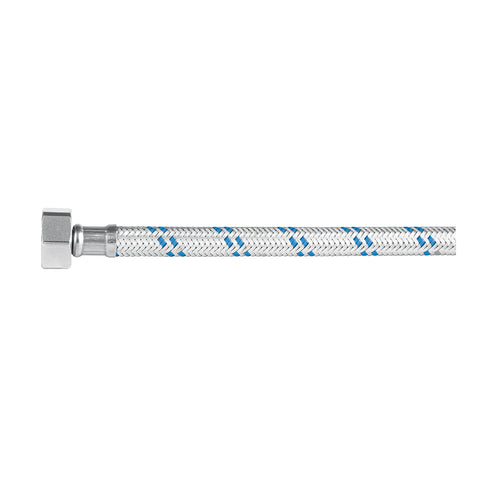 Manguera p/WC, aluminio, 1/2' x 7/8', 35 cm, FOSET | FWC-35 | 49125