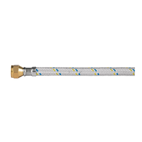 Manguera para gas, aluminio, 3/8' flare , 100 cm, FOSET | FGA-10 | 49138