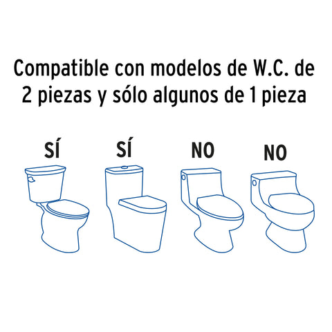 Bidet para WC de 2 piezas, FOSET | BIDE-45 | 49144