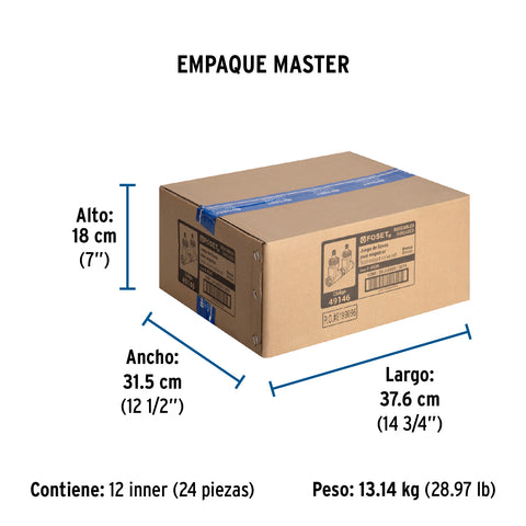 Juego llaves empotrar roscables, compresión, s/maneral FOSET | E-052S | 49146