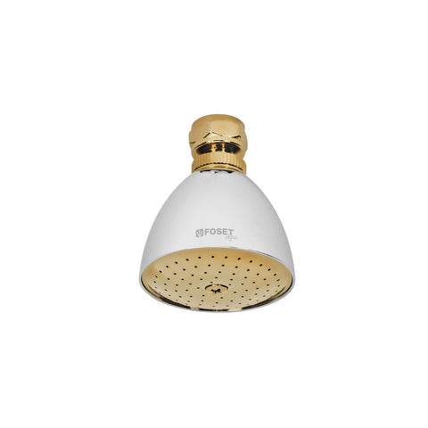Regadera cónica 2-1/2', metálica, sin brazo, cromo-oro, AQUA | R-509SG | 49148