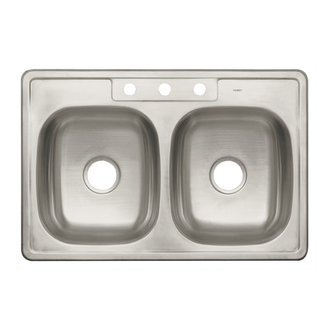 Tarja de empotrar 84 x 56 cm doble tina, FOSET | TA-842T | 49174