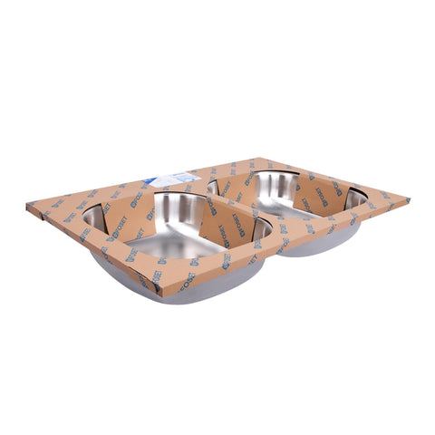 Tarja de empotrar 84 x 56 cm doble tina, FOSET | TA-842T | 49174