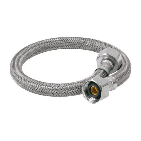 Manguera lavabo/fregadero, vinilo gris, 1/2' x 1/2', 40 cm | FLA-40V | 49178