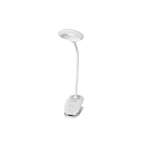 Lámpara escritorio LED 4 W recargable c/clip, 3 intensidades | LES-40L | 49201