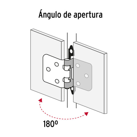 Bolsa con 2 bisagras parche de 7cm, latonado, HERMEX | BIPA-71 | 49205