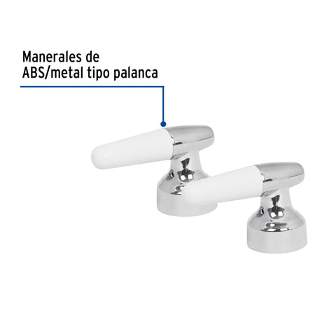 Juego de manerales cono p/lavabo-fregadero, cromo, BASIC | MM-900 | 49214