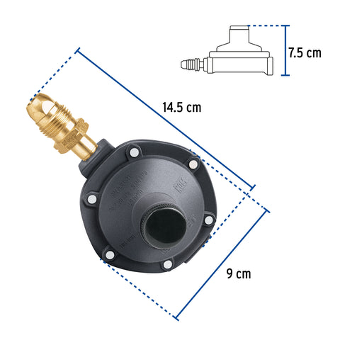 Regulador de gas L.P. de 1 vía, FOSET | RG-100 | 49225