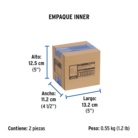 Llave individual para lavabo, maneral metálico, FOSET BASIC | M-142 | 49229