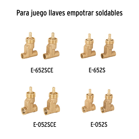 Juego de 2 manerales hex. metálicos para regadera, BASIC | MR-100 | 49241