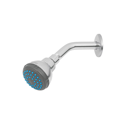 Regadera redonda 2-1/2' brazo y chapetón de acero, BASIC | R-506 | 49245